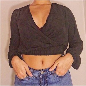 REVAMPED LOW CROSS NECK BLOUSE